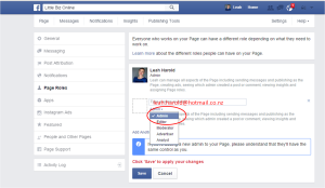 how to add admin to Facebook page